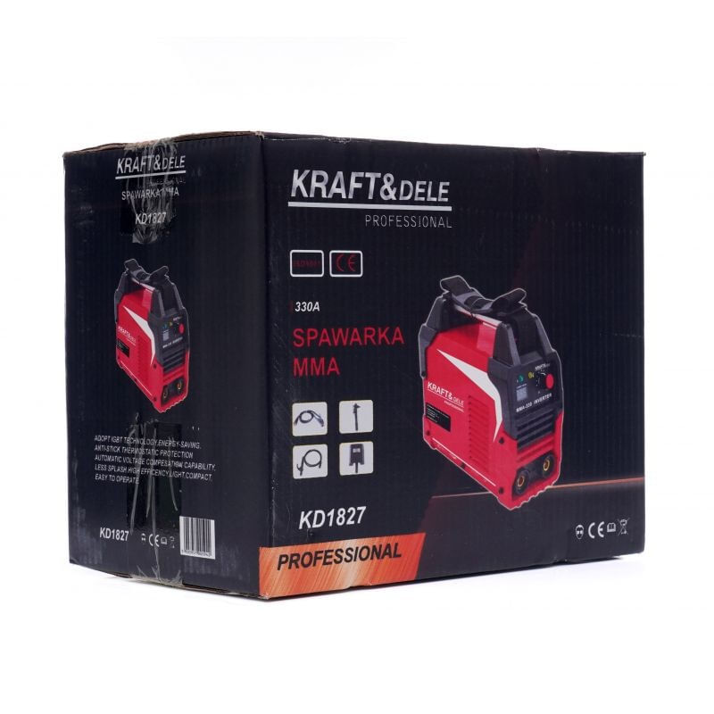 Casa si Gradina - Constructii - Scule electrice si accesorii - Aparate de sudura - Aparat de sudura, MMA IGBT LCD 330A, KD1827, Kraft&Dele - Infinity.ro