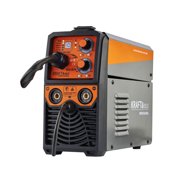 Casa si Gradina - Constructii - Scule electrice si accesorii - Aparate de sudura - Aparat de sudura MIG/MAG/FLUX, Kraft&Dele, 200 A, KD1876 - Infinity.ro