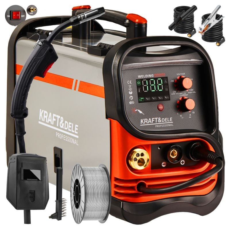 Casa si Gradina - Constructii - Scule electrice si accesorii - Aparate de sudura - Aparat de sudura IGBT ,Gaz,fara Gaz,MMA,MIG, kraft&dele, KD1883 - Infinity.ro