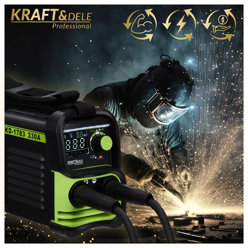 Casa si Gradina - Constructii - Scule electrice si accesorii - Aparate de sudura - Aparat de sudura invertor 330A MMA TIG LIFT VRD, Kraft&Dele, KD1783 - Infinity.ro