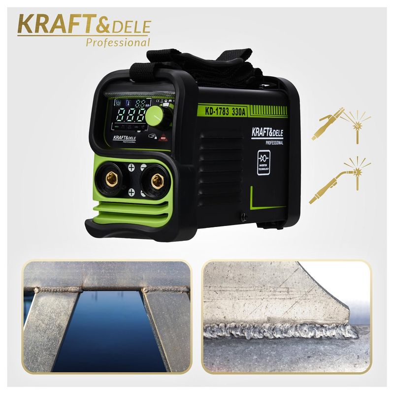 Casa si Gradina - Constructii - Scule electrice si accesorii - Aparate de sudura - Aparat de sudura invertor 330A MMA TIG LIFT VRD, Kraft&Dele, KD1783 - Infinity.ro