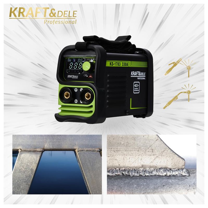 Casa si Gradina - Constructii - Scule electrice si accesorii - Aparate de sudura - Aparat de sudura invertor 330A MMA TIG LIFT VRD, Kraft&Dele, KD1783 - Infinity.ro