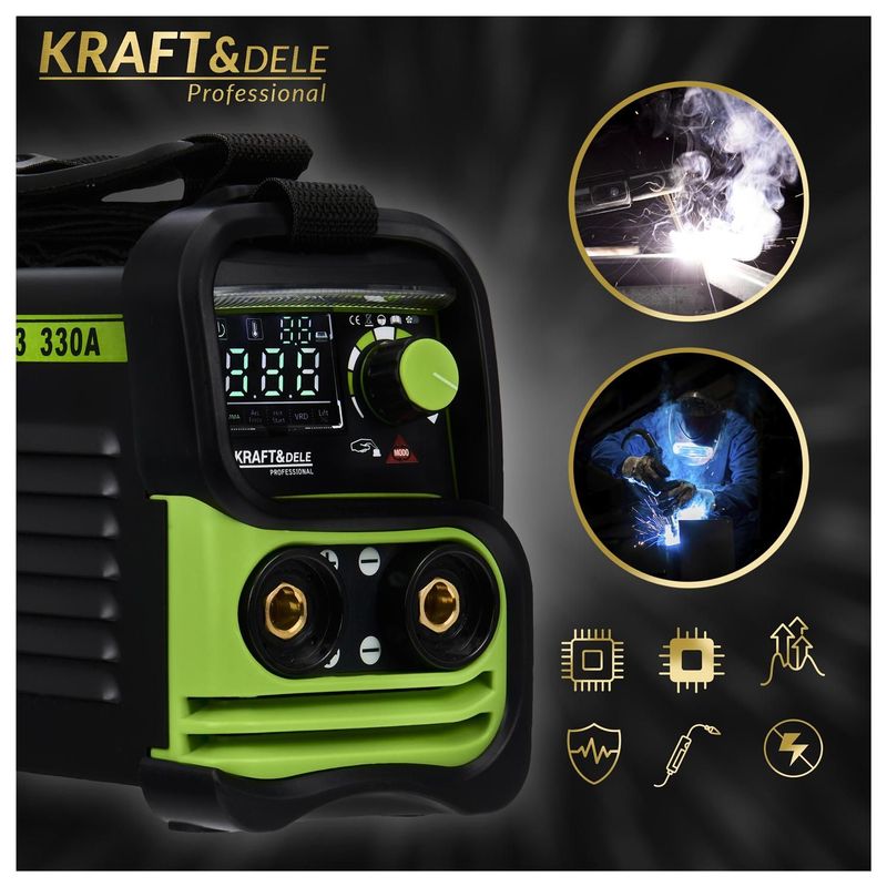 Casa si Gradina - Constructii - Scule electrice si accesorii - Aparate de sudura - Aparat de sudura invertor 330A MMA TIG LIFT VRD, Kraft&Dele, KD1783 - Infinity.ro