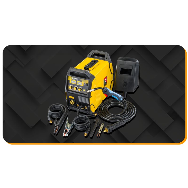 Casa si Gradina - Constructii - Scule electrice si accesorii - Aparate de sudura - Aparat de sudura tip invertor migomat, Powermat, 200 A, 3 moduri, PM‑IMGT‑200LP - Infinity.ro