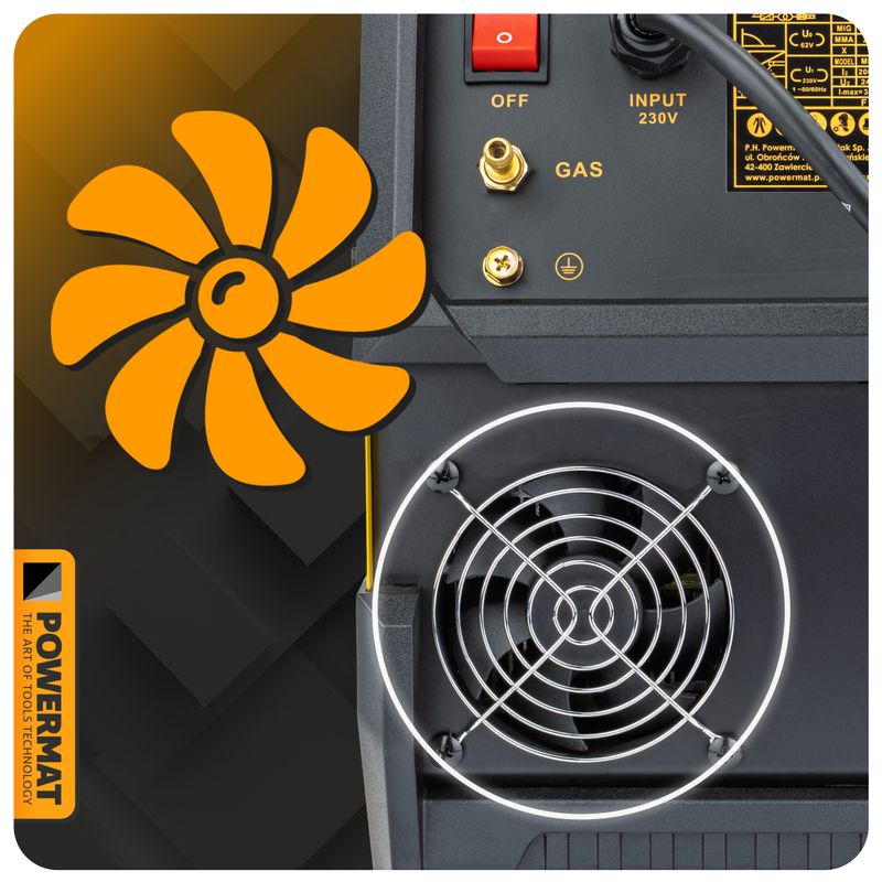 Casa si Gradina - Constructii - Scule electrice si accesorii - Aparate de sudura - Aparat de sudura tip invertor migomat, Powermat, 200 A, 3 moduri, PM‑IMGT‑200LP - Infinity.ro