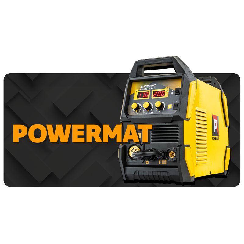 Casa si Gradina - Constructii - Scule electrice si accesorii - Aparate de sudura - Aparat de sudura tip invertor migomat, Powermat, 200 A, 3 moduri, PM‑IMGT‑200LP - Infinity.ro