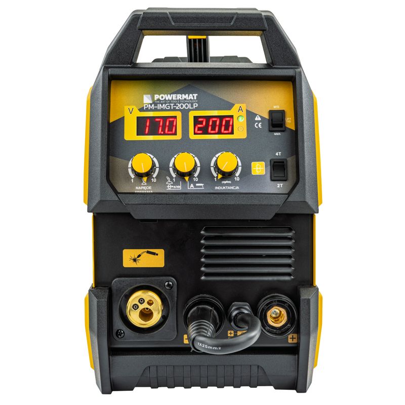 Casa si Gradina - Constructii - Scule electrice si accesorii - Aparate de sudura - Aparat de sudura tip invertor migomat, Powermat, 200 A, 3 moduri, PM‑IMGT‑200LP - Infinity.ro