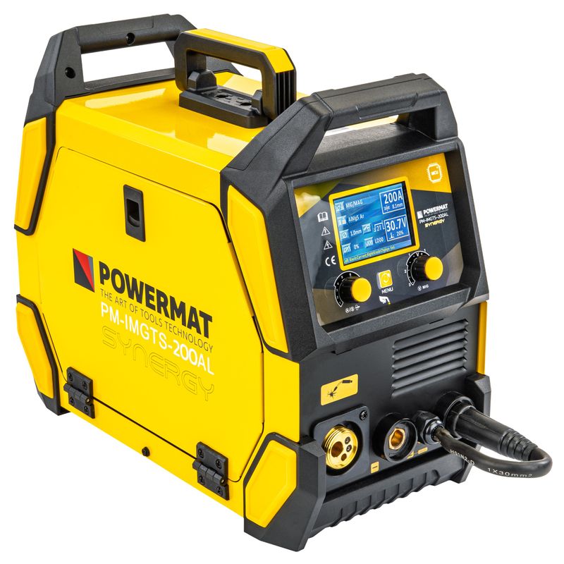 Casa si Gradina - Constructii - Scule electrice si accesorii - Aparate de sudura - Aparat sudura tip invertor, Powermat, 200A, MIG MAG MMA TIG, PM-IMGTS-200AL - Infinity.ro