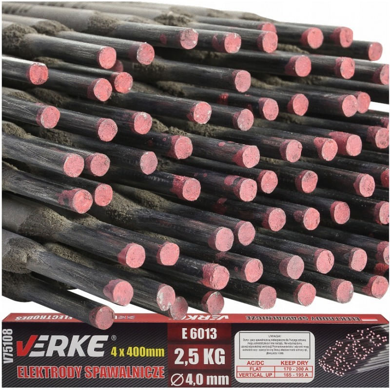 Casa si Gradina - Constructii - Scule electrice si accesorii - Accesorii aparate de sudura - Electrozi de sudura, 4.0x400mm 2.5kg, V75108, Verke - Infinity.ro
