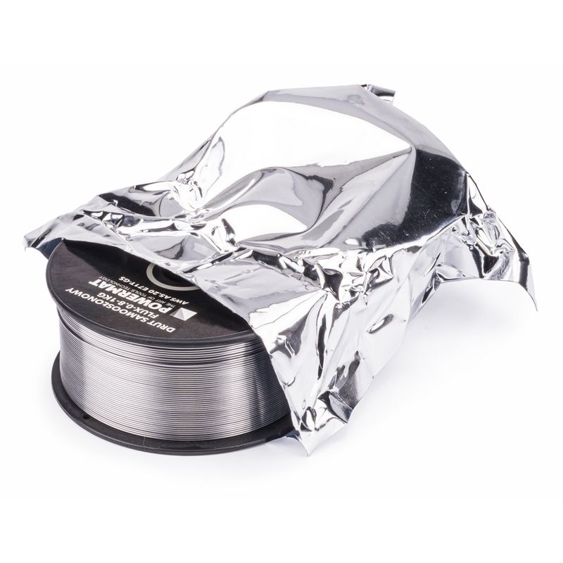 Casa si Gradina - Constructii - Scule electrice si accesorii - Accesorii aparate de sudura - Fir de Sudura Autoprotejat Powermat E71T-GS, 0.8mm, 1kg - Infinity.ro