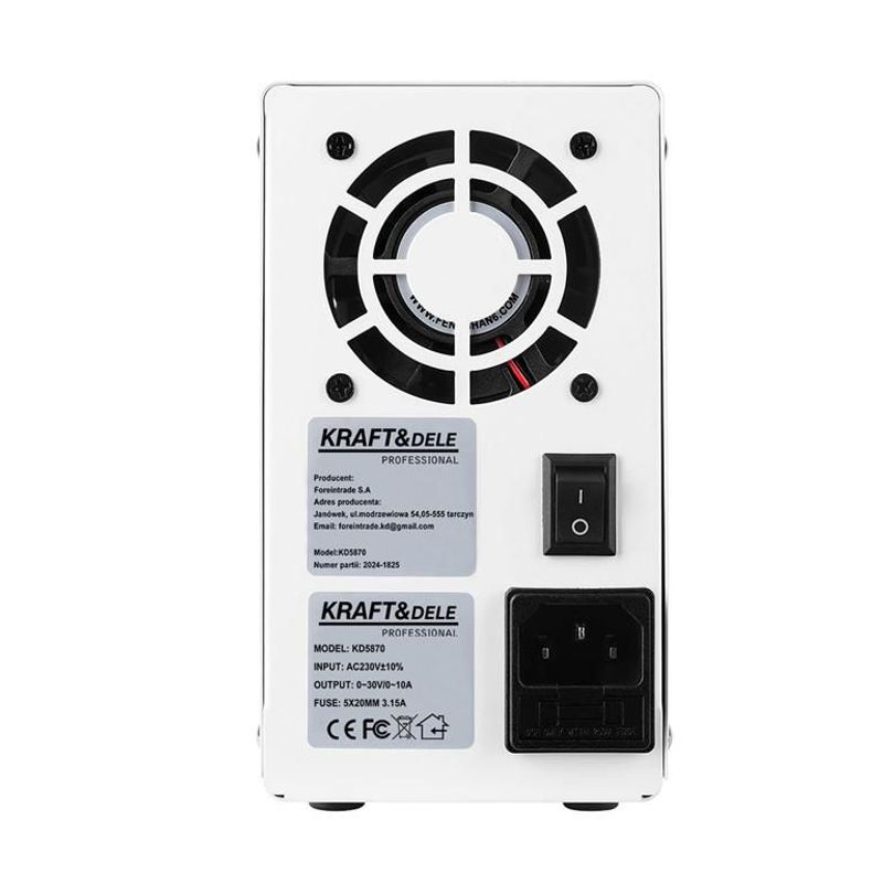Casa si Gradina - Electrice - Accesorii electrice - Stabilizatoare tensiune si ups - Sursa de Alimentare de Laborator, Kraft&Dele, KD5870 - Infinity.ro