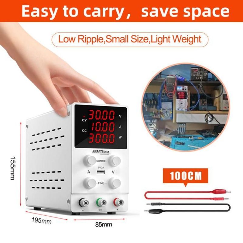 Casa si Gradina - Electrice - Accesorii electrice - Stabilizatoare tensiune si ups - Sursa de Alimentare de Laborator, Kraft&Dele, KD5870 - Infinity.ro