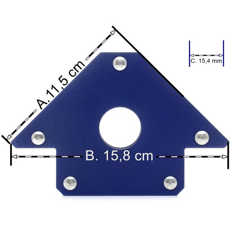 Casa si Gradina - Constructii - Scule electrice si accesorii - Accesorii aparate de sudura - Dispozitiv magnetic pentru fixare, sudura, 3 unghiuri, TA621, 22.5 kg Tagred - Infinity.ro