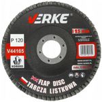 Casa si Gradina - Constructii - Scule electrice si accesorii - Accesorii polizare si slefuire - Disc slefuire metal si lemn, 125mm P120, V44165, Verke - Infinity.ro