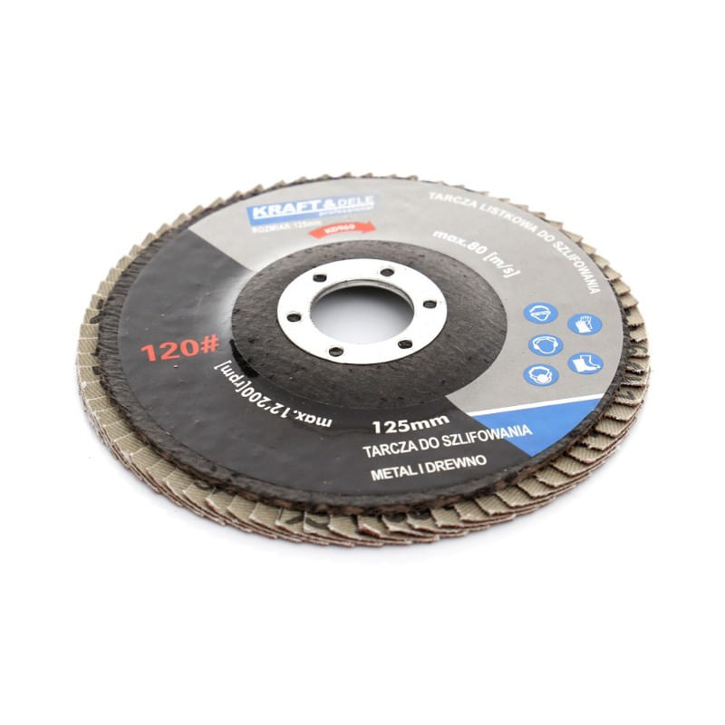 Casa si Gradina - Constructii - Scule electrice si accesorii - Accesorii polizare si slefuire - Disc de slefuire, Kraft&dele, 125mm,granulatie P100, KD968, - Infinity.ro