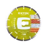 Casa si Gradina - Constructii - Scule electrice si accesorii - Accesorii polizare si slefuire - Disc taiere diamantat segmentat, EXTOL CRAFT, 108814, 180x22,2x2,5mm, 8600 rot/min - Infinity.ro