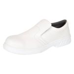 Casa si Gradina - Constructii - Echipamente de lucru - Incaltaminte protectia muncii - Pantofi de protectie albi Slip On O2 fara bombeu Portwest-FW58 47 - Infinity.ro