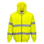 Casa si Gradina - Constructii - Echipamente de lucru - Imbracaminte protectia muncii - Hanorac de protectie Hi-Vis cu fermoar Portwest-B305 XXL Galben - Infinity.ro