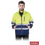 Casa si Gradina - Constructii - Echipamente de lucru - Imbracaminte protectia muncii - Hanorac de protectie, din fleece, reflectorizant POLSTRIP M Albastru si galben - Infinity.ro