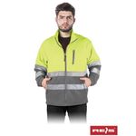 Casa si Gradina - Constructii - Echipamente de lucru - Imbracaminte protectia muncii - Hanorac de protectie, din fleece, reflectorizant POLSTRIP XXL Gri si galben - Infinity.ro