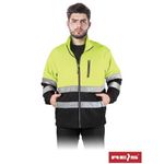 Casa si Gradina - Constructii - Echipamente de lucru - Imbracaminte protectia muncii - Hanorac de protectie, din fleece, reflectorizant POLSTRIP S negru si galben - Infinity.ro