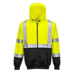 Casa si Gradina - Constructii - Echipamente de lucru - Imbracaminte protectia muncii - Hanorac Hi-Vis Bicolor B315 cu Fermoar Portwest XL Galben - Infinity.ro
