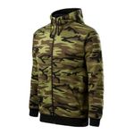 Fashion, accesorii si bijuterii - Barbati - Imbracaminte - Hanorace barbati - Hanorac pentru barbati, Camo Zipper C19, Malfini 2XL Camuflaj Verde - Infinity.ro