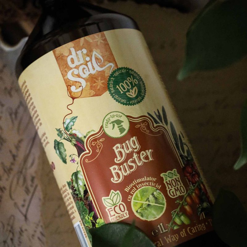 Market - Curatenie si intretinere casa - Produse menaj - Insecticide si capcane - Dr.Soil BUG BUSTER, biostimulator cu rol insecticid, solutie gata de utilizare cu pulverizator de 1 litru - Infinity.ro