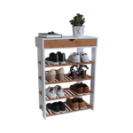 Casa si Gradina - Mobilier - Dulapuri si sifoniere - Dulapuri - Dulap incaltaminte, alb/natural, NUGET TYP 1 - Infinity.ro