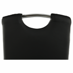 Casa si Gradina - Mobilier - Scaune si fotolii - Scaune - Scaun dining, piele ecologica neagra/crom, ERVINA - Infinity.ro