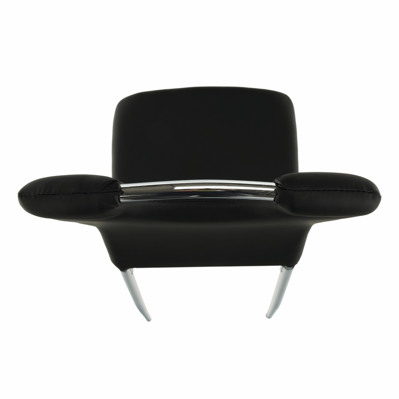 Casa si Gradina - Mobilier - Scaune si fotolii - Scaune - Scaun dining, piele ecologica neagra/crom, ERVINA - Infinity.ro