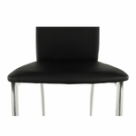 Casa si Gradina - Mobilier - Scaune si fotolii - Scaune - Scaun dining, piele ecologica neagra/crom, ERVINA - Infinity.ro