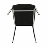 Casa si Gradina - Mobilier - Scaune si fotolii - Scaune - Scaun dining, piele ecologica neagra/crom, ERVINA - Infinity.ro