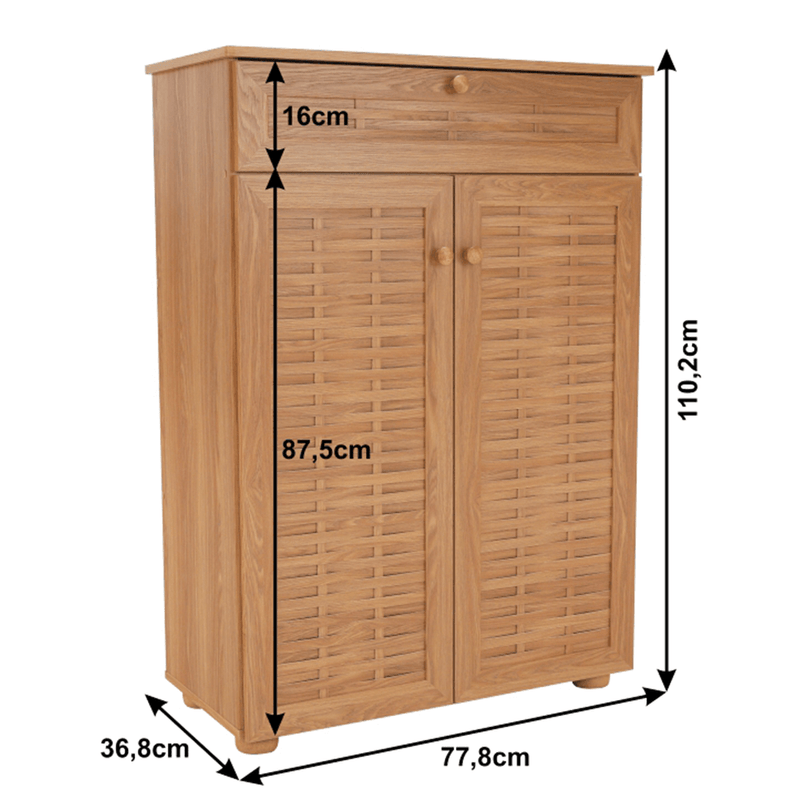 Casa si Gradina - Mobilier - Dulapuri si sifoniere - Dulapuri pantofi - Pantofar, MDF laminat, natural, FP 03 - Infinity.ro