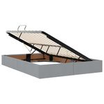 Casa si Gradina - Mobilier - Paturi si accesorii - Paturi - Pat cu lumini cu banda LED Gri deschis 140 x 200 cm tesatura - Infinity.ro