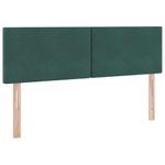 Casa si Gradina - Mobilier - Paturi si accesorii - Paturi - Pat cu lumini cu banda LED Verde inchis 140 x 190 cm Catifea - Infinity.ro
