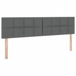 Casa si Gradina - Mobilier - Paturi si accesorii - Paturi - Pat cu lumini cu banda LED Gri inchis 160 x 200 cm tesatura - Infinity.ro