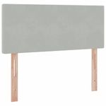 Casa si Gradina - Mobilier - Paturi si accesorii - Paturi - Pat cu lumini cu banda LED Gri deschis 120 x 200 cm Catifea - Infinity.ro