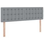 Casa si Gradina - Mobilier - Paturi si accesorii - Paturi - Pat cu lumini cu banda LED Gri deschis 140 x 200 cm tesatura - Infinity.ro