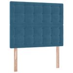 Casa si Gradina - Mobilier - Paturi si accesorii - Paturi - Pat cu lumini cu banda LED Albastru inchis 120 x 200 cm Catifea - Infinity.ro
