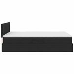 Casa si Gradina - Mobilier - Paturi si accesorii - Paturi - Pat cu lumini cu banda LED Negru 140 x 200 cm Catifea - Infinity.ro