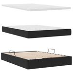 Casa si Gradina - Mobilier - Paturi si accesorii - Paturi - Pat cu lumini cu banda LED Negru 140 x 200 cm Catifea - Infinity.ro