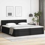 Casa si Gradina - Mobilier - Paturi si accesorii - Paturi - Pat cu lumini cu banda LED Gri deschis 200 x 200 cm PVC - Infinity.ro