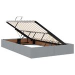 Casa si Gradina - Mobilier - Paturi si accesorii - Paturi - Pat cu lumini cu banda LED Gri deschis 120 x 200 cm tesatura - Infinity.ro