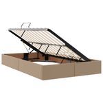 Casa si Gradina - Mobilier - Paturi si accesorii - Paturi - Pat cu lumini cu banda LED Cappuccino 120 x 200 cm PVC - Infinity.ro