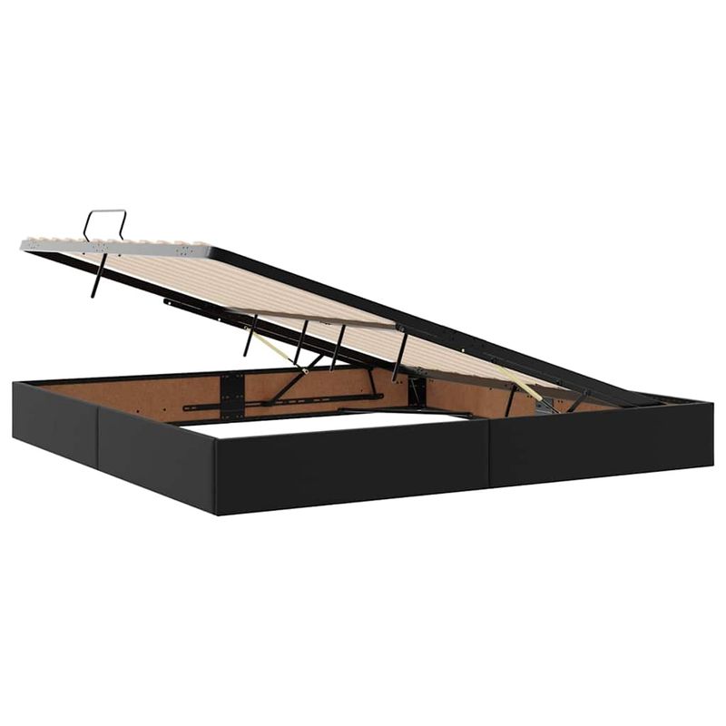 Casa si Gradina - Mobilier - Paturi si accesorii - Paturi - Pat cu lumini cu banda LED Gri deschis 200 x 200 cm PVC - Infinity.ro