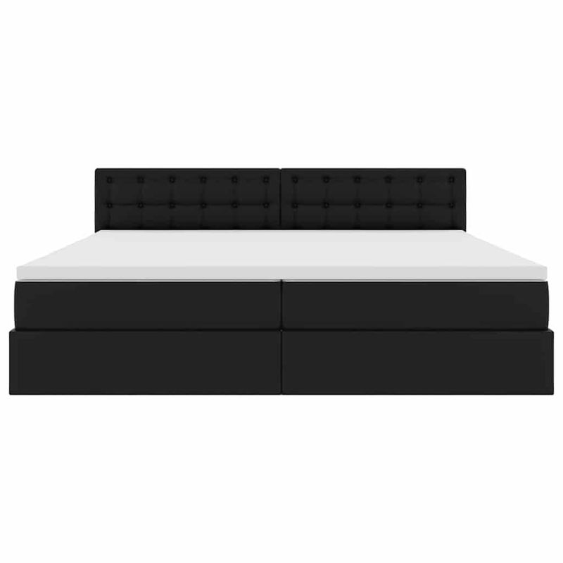 Casa si Gradina - Mobilier - Paturi si accesorii - Paturi - Pat cu lumini cu banda LED Gri deschis 200 x 200 cm PVC - Infinity.ro