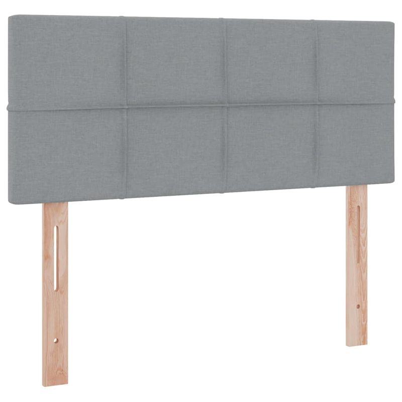 Casa si Gradina - Mobilier - Paturi si accesorii - Paturi - Pat cu lumini cu banda LED Gri deschis 120 x 200 cm tesatura - Infinity.ro