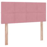 Casa si Gradina - Mobilier - Paturi si accesorii - Paturi - Pat cu lumini cu banda LED Roz 120 x 200 cm Catifea - Infinity.ro