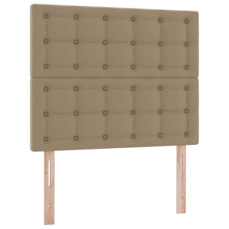 Casa si Gradina - Mobilier - Paturi si accesorii - Paturi - Pat cu lumini cu banda LED Cappuccino 120 x 200 cm PVC - Infinity.ro